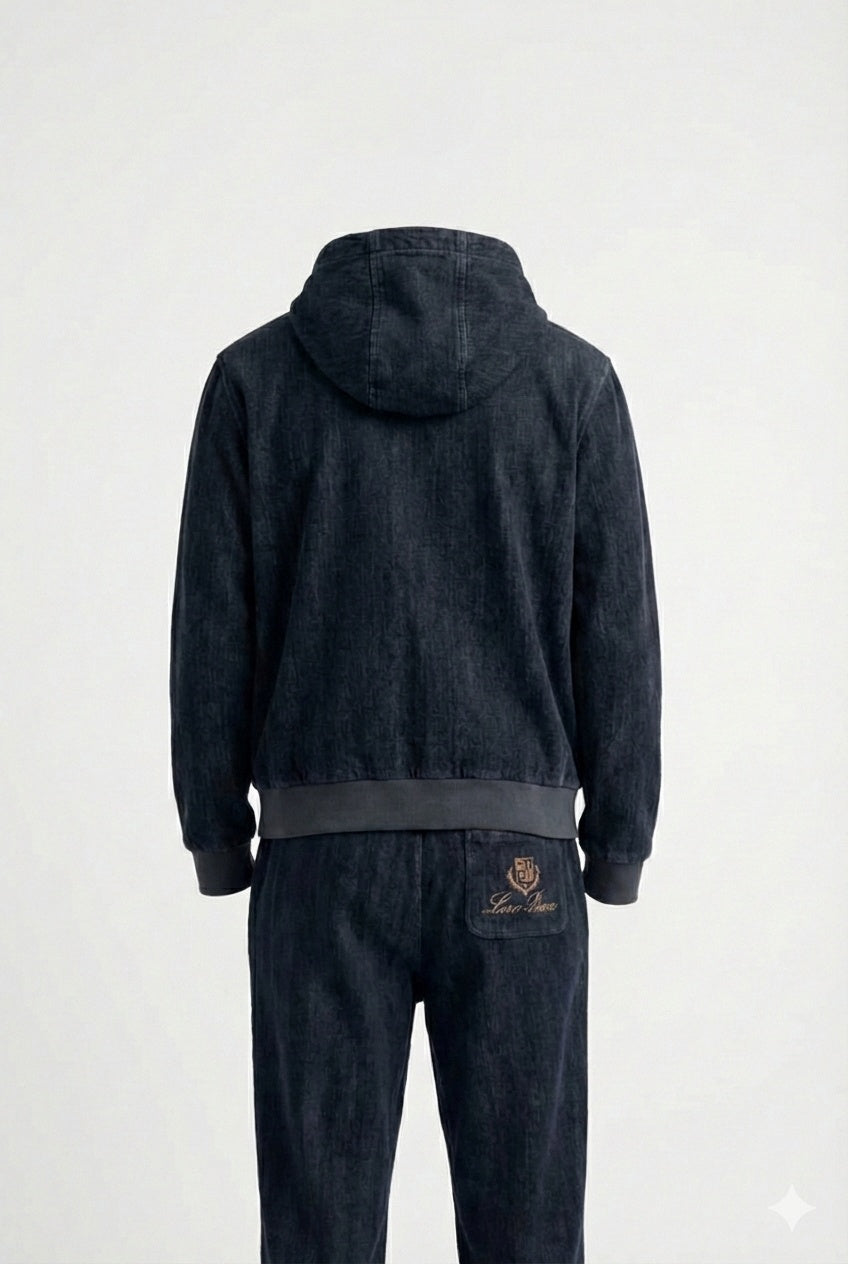 Midnight Heritage Zip Hoodie & Jogger Set