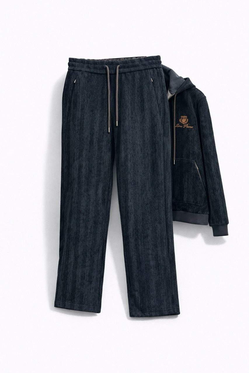 Midnight Heritage Zip Hoodie & Jogger Set