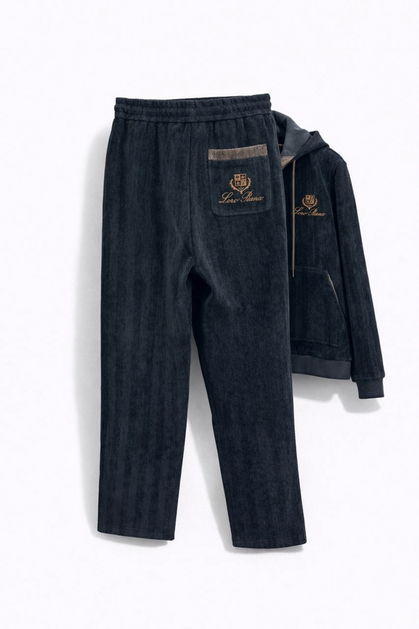 Midnight Heritage Zip Hoodie & Jogger Set