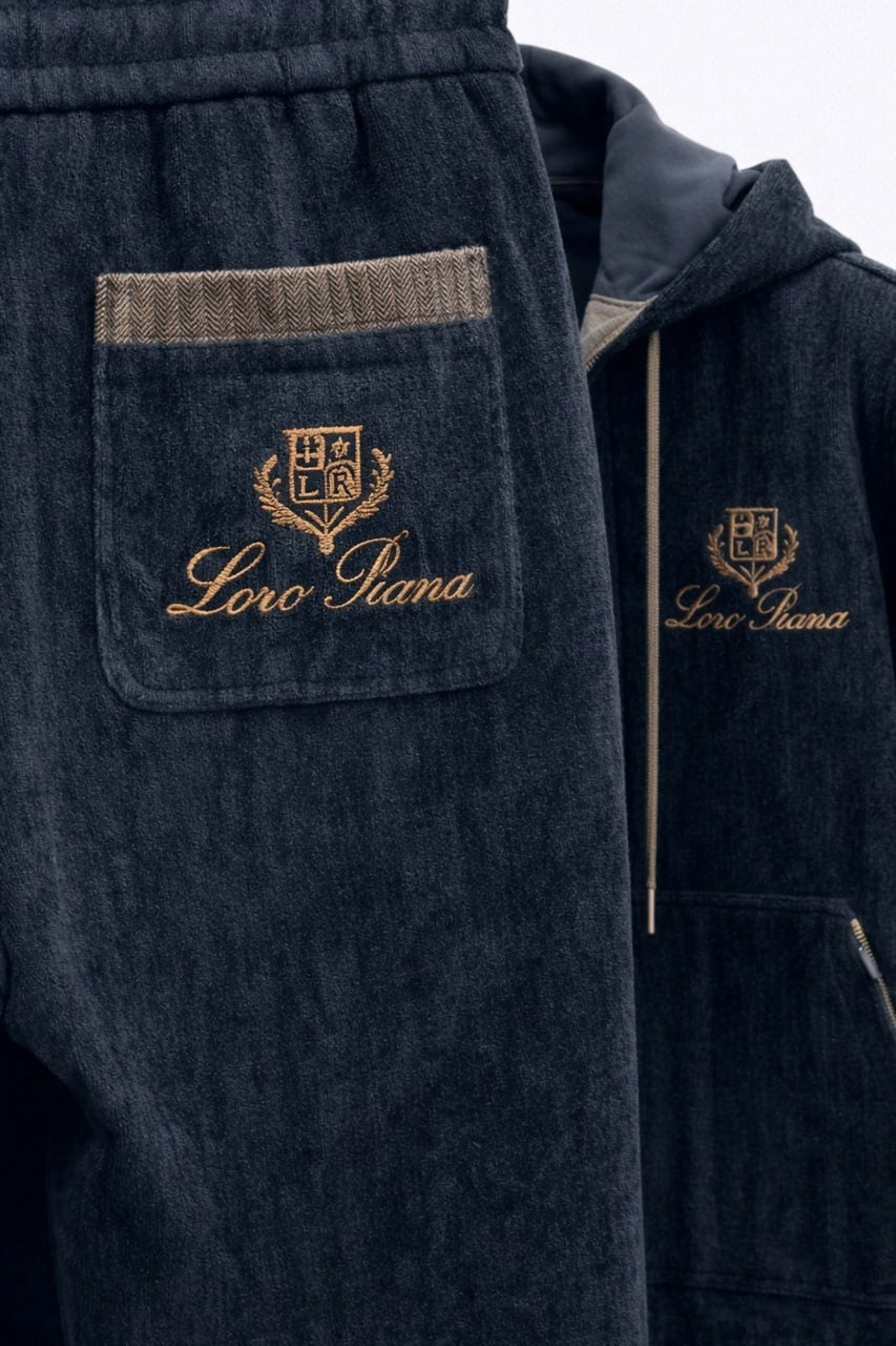 Midnight Heritage Zip Hoodie & Jogger Set