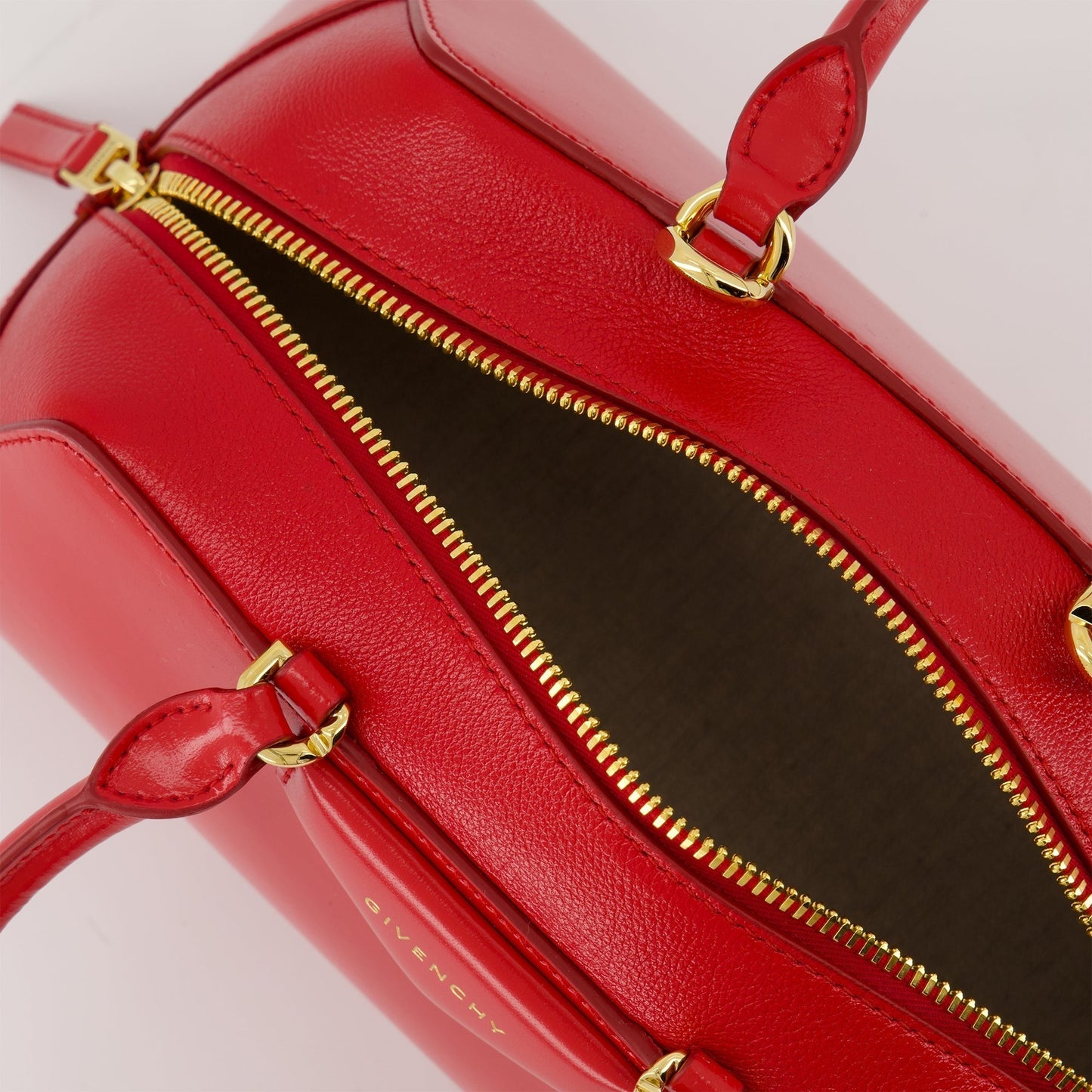 Mini Antigona Top Handle Bag – Red