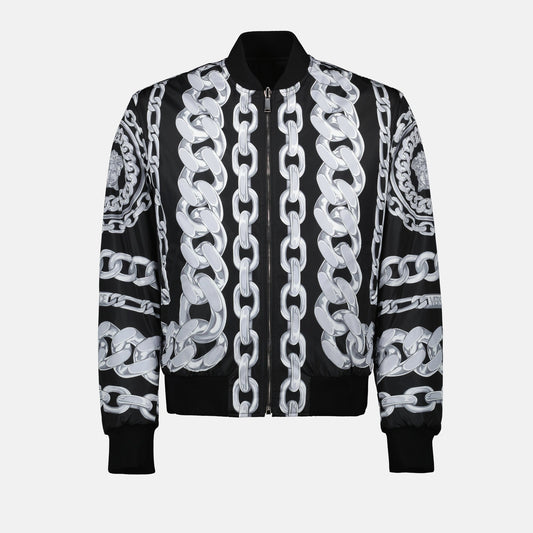 Reversible bomber jacket