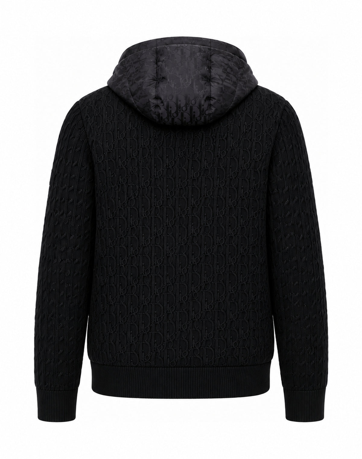 Hooded Padded Knit Jacket