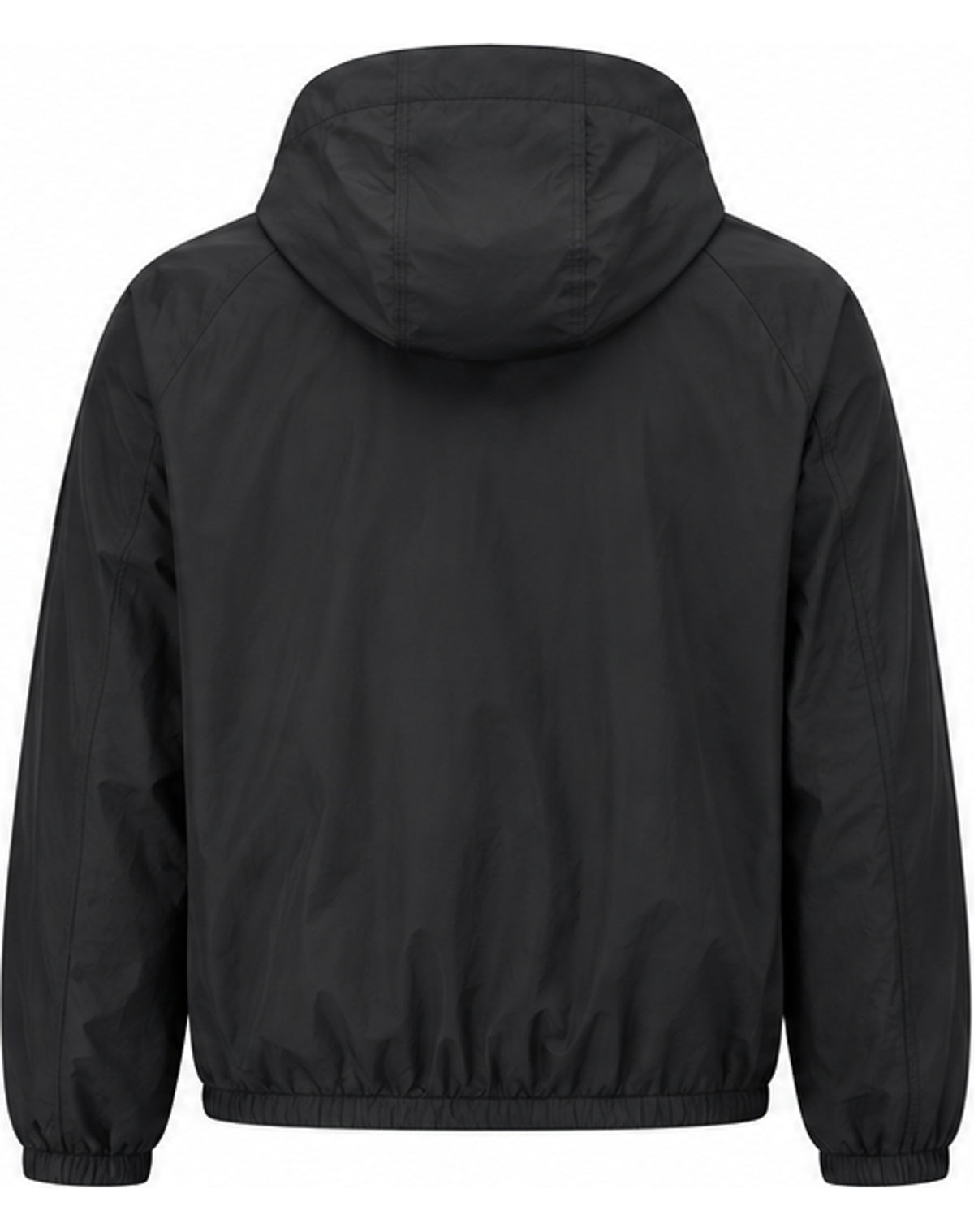 Utility Hooded Windbreaker – Grey & Black