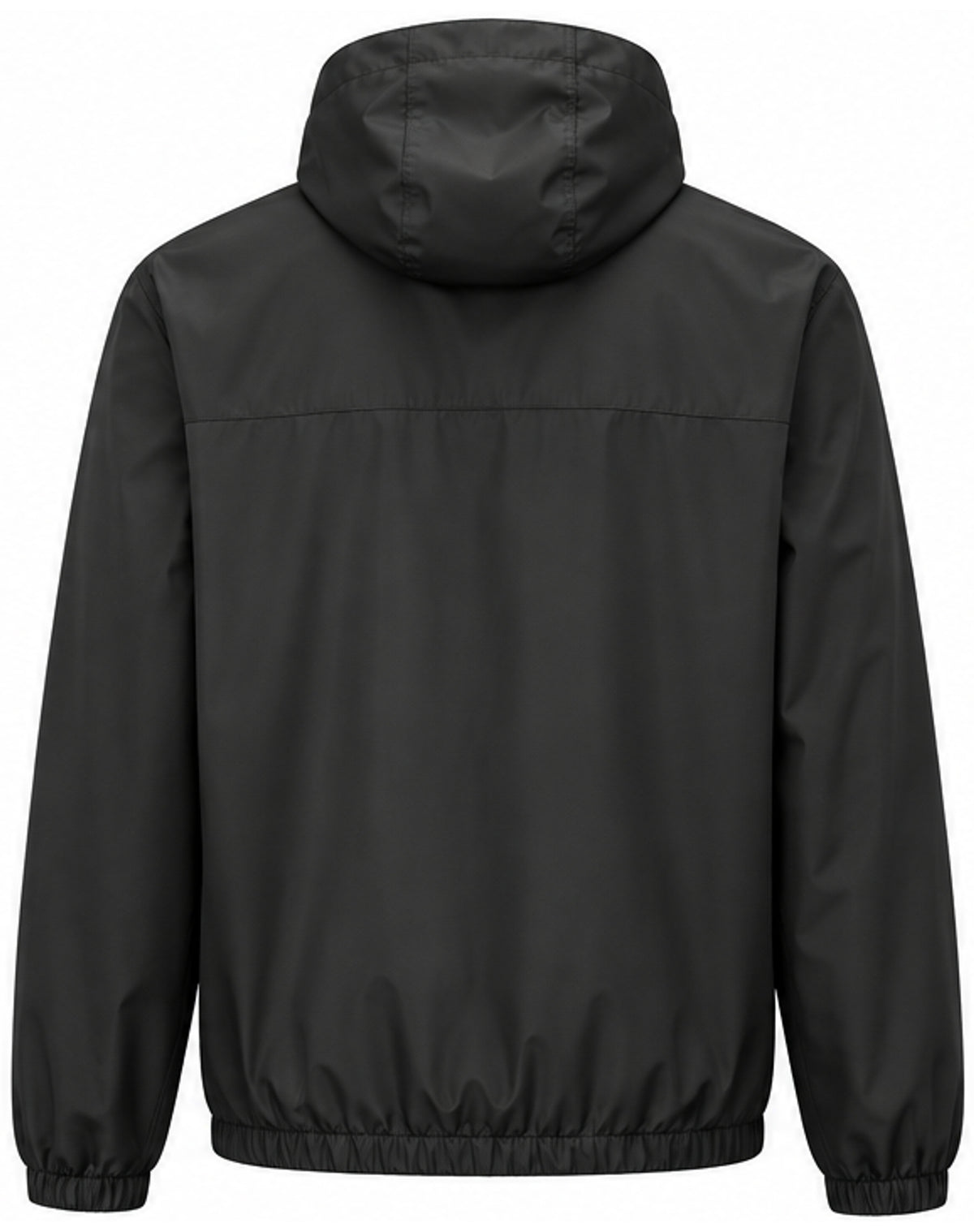 Logo Hooded Windbreaker – Black