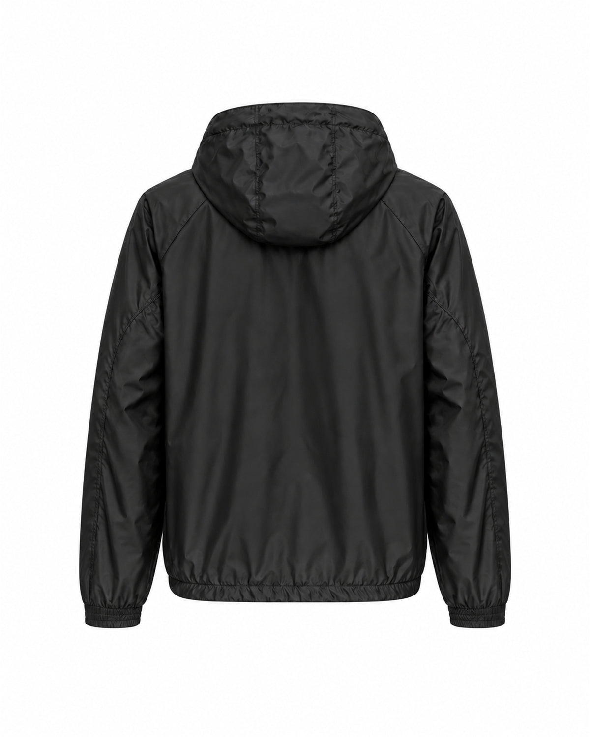 Gold Badge Hooded Jacket – Black