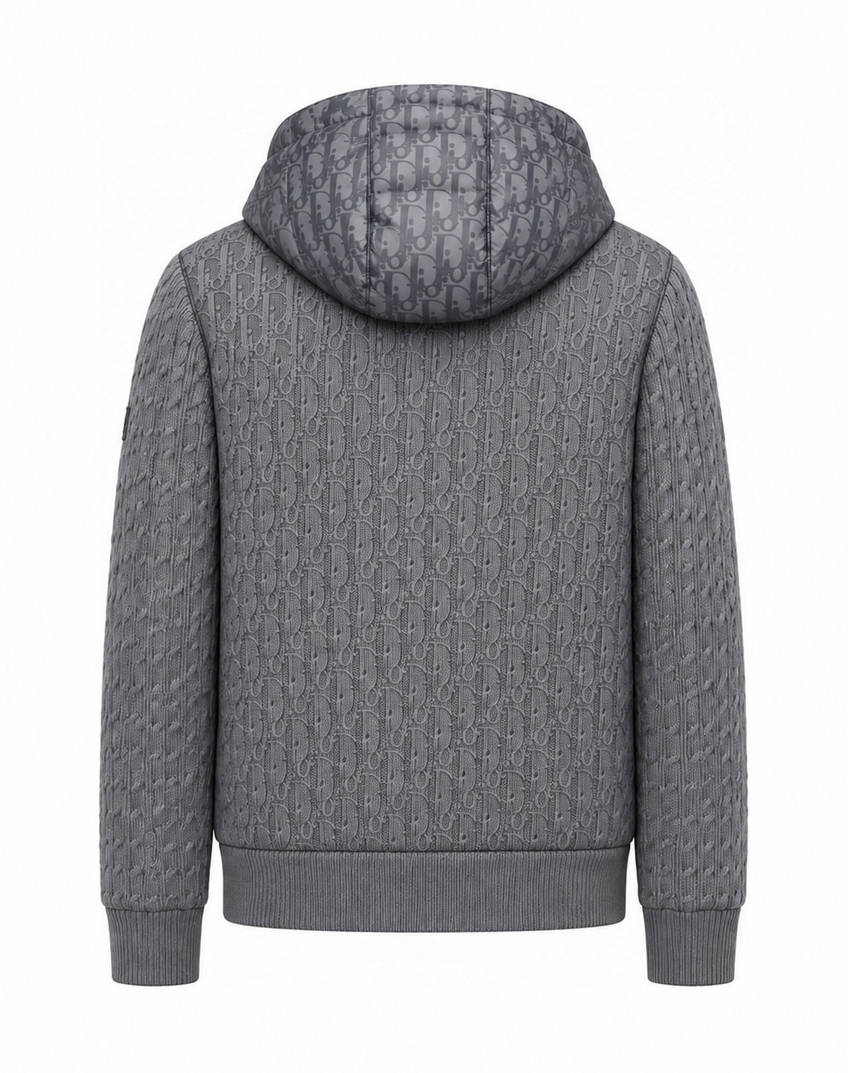 Hooded Padded Knit Jacket