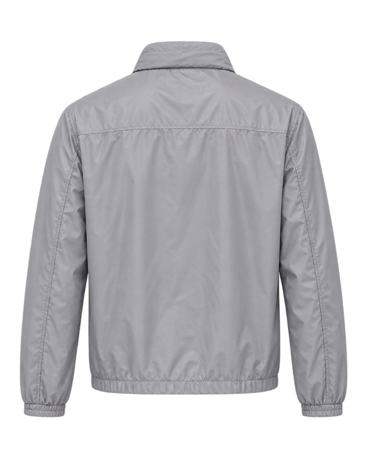 Striped Zip Jacket – Grey