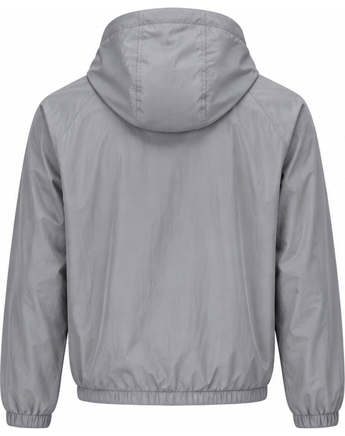 Utility Hooded Windbreaker – Grey & Black