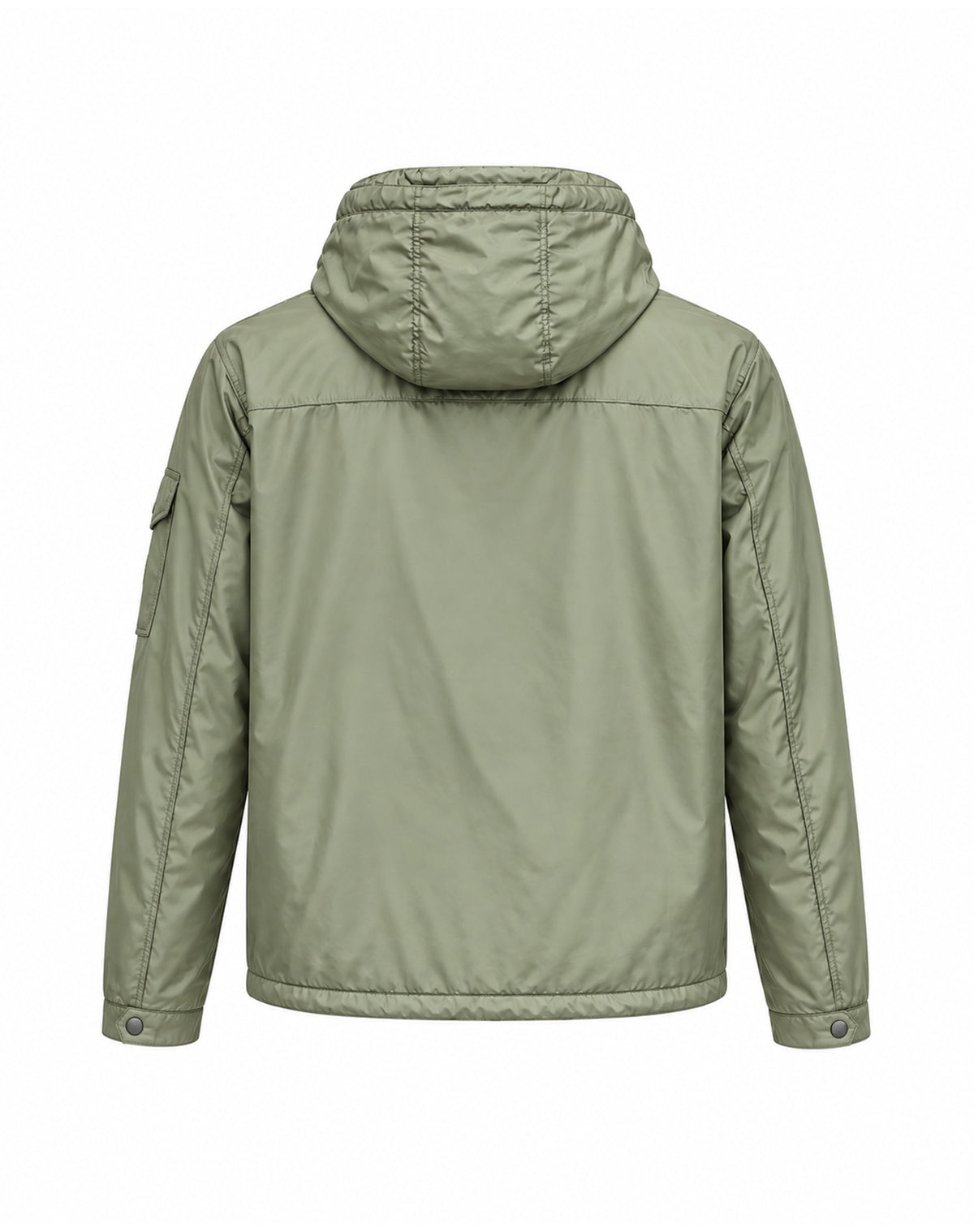 Sleeve-Pocket Hooded Jacket – Black & Olive