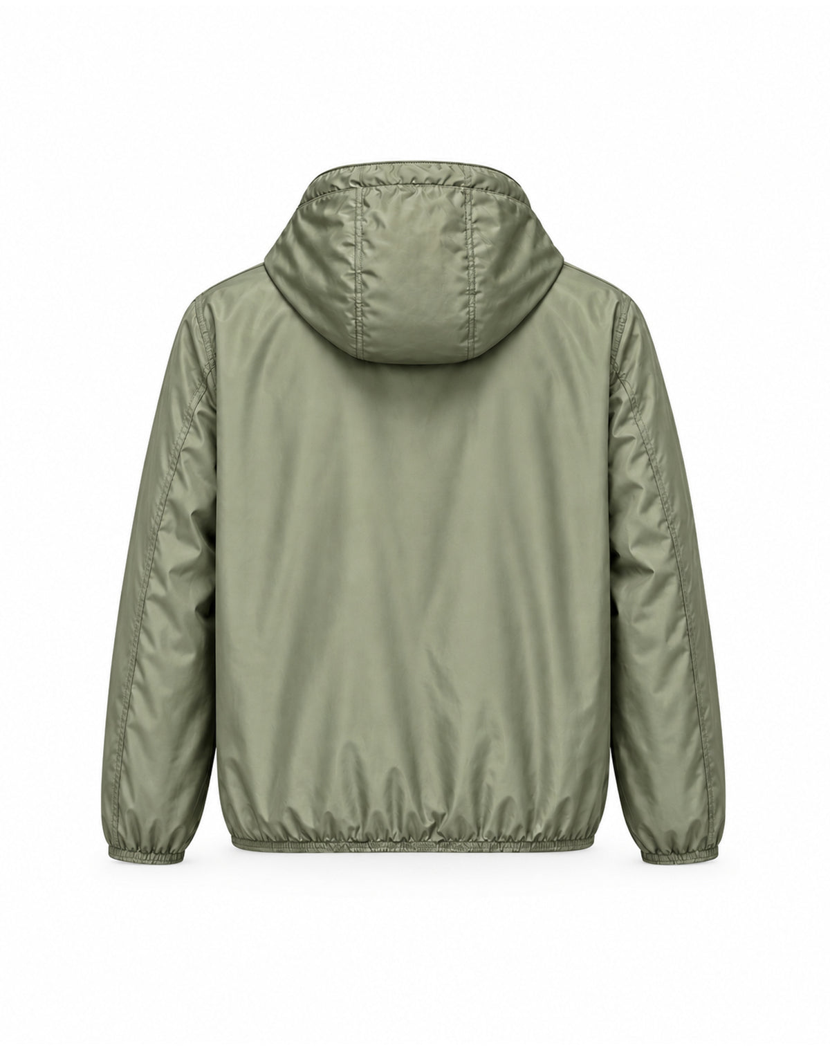 Contrast-Stitch Utility Jacket – Black & Olive