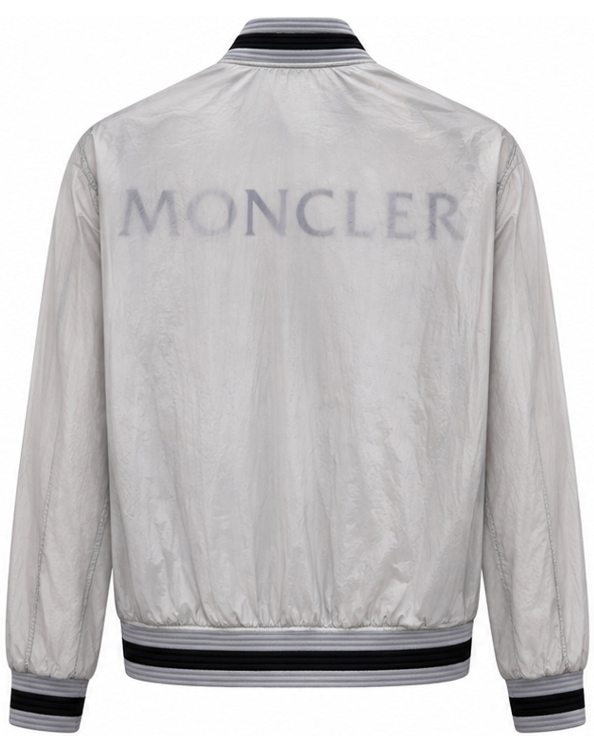 Logo Bomber Jacket – Silver