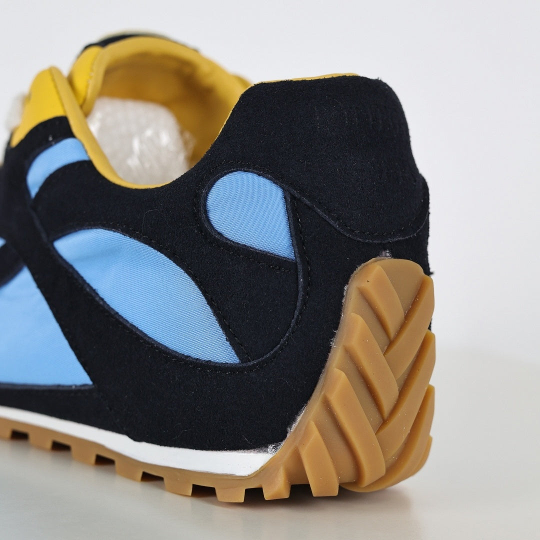 Orbit Flash Sneakers in Navy, Light Blue & Yellow