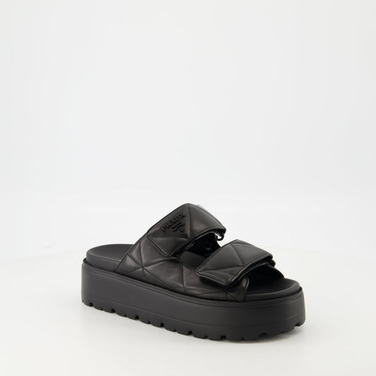 Quilted Platform Sandals
