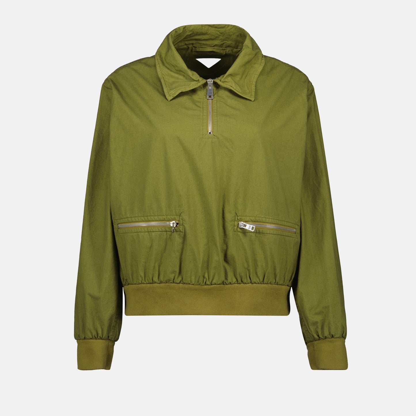 Cropped Zip-Pocket Jacket