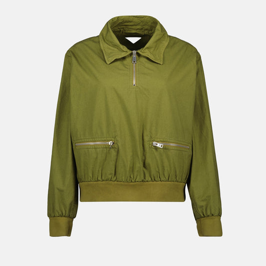 Cropped Zip-Pocket Jacket