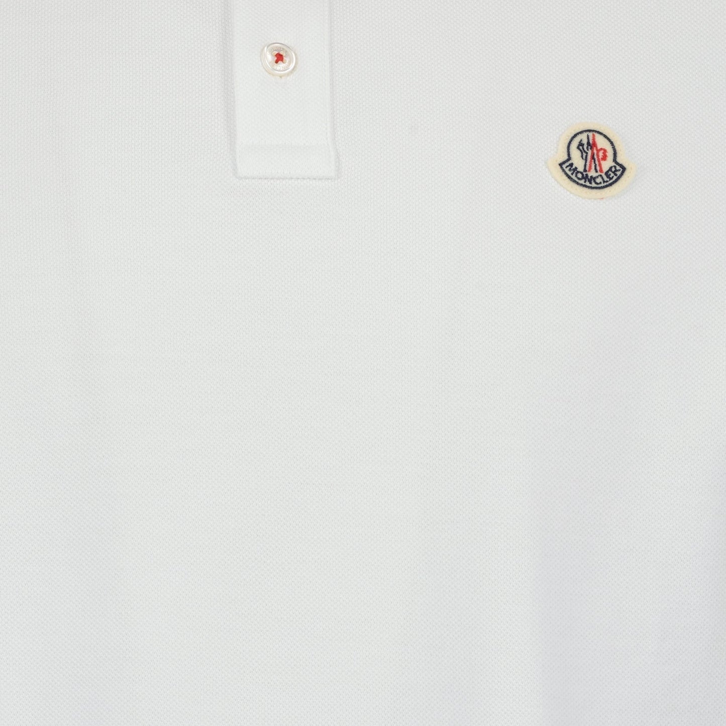 White Polo Shirt with Tricolour Trim
