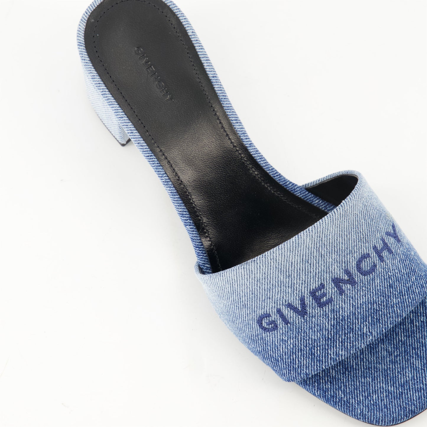 Denim Mule Sandals