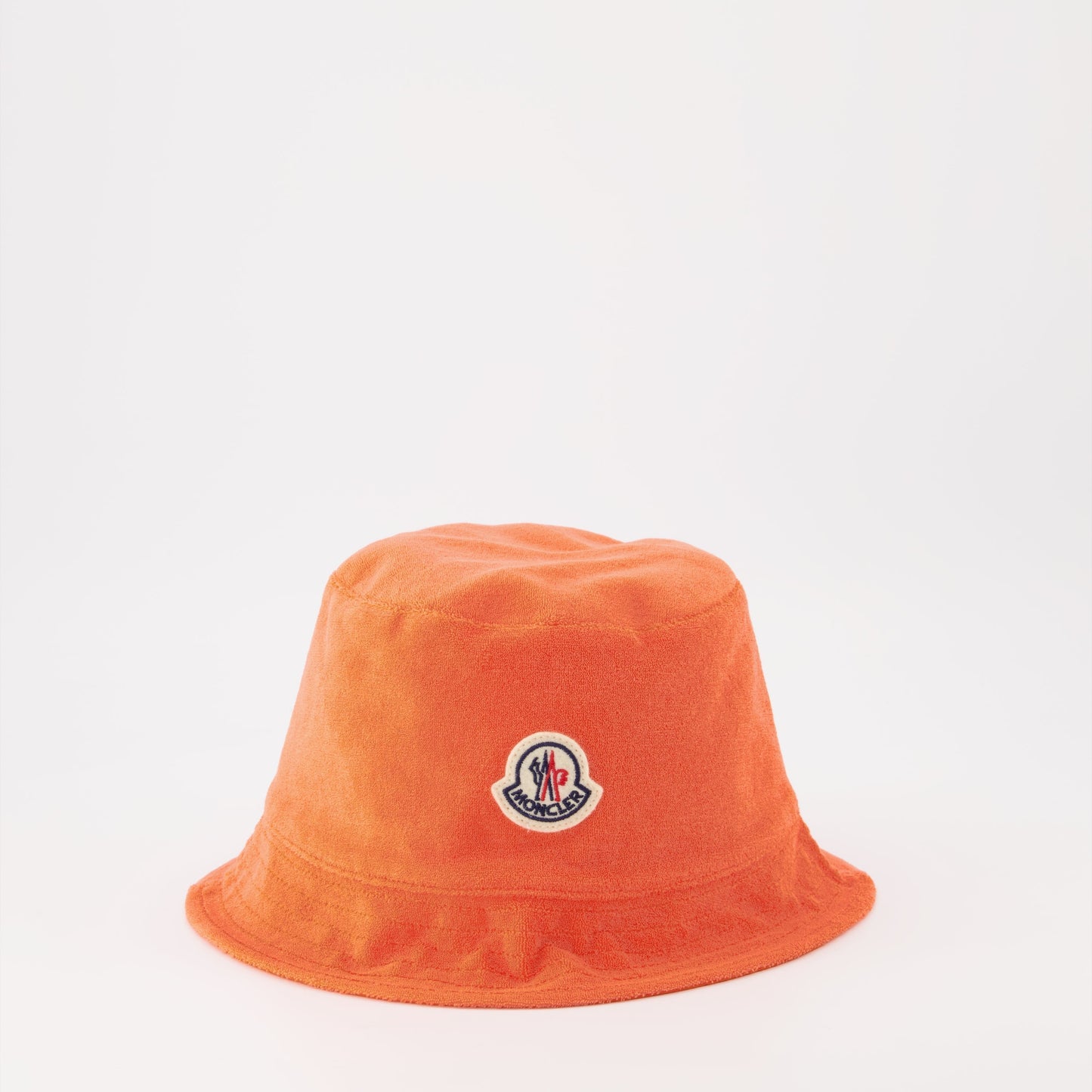 Terry Cloth Bucket Hat with Logo – Orange