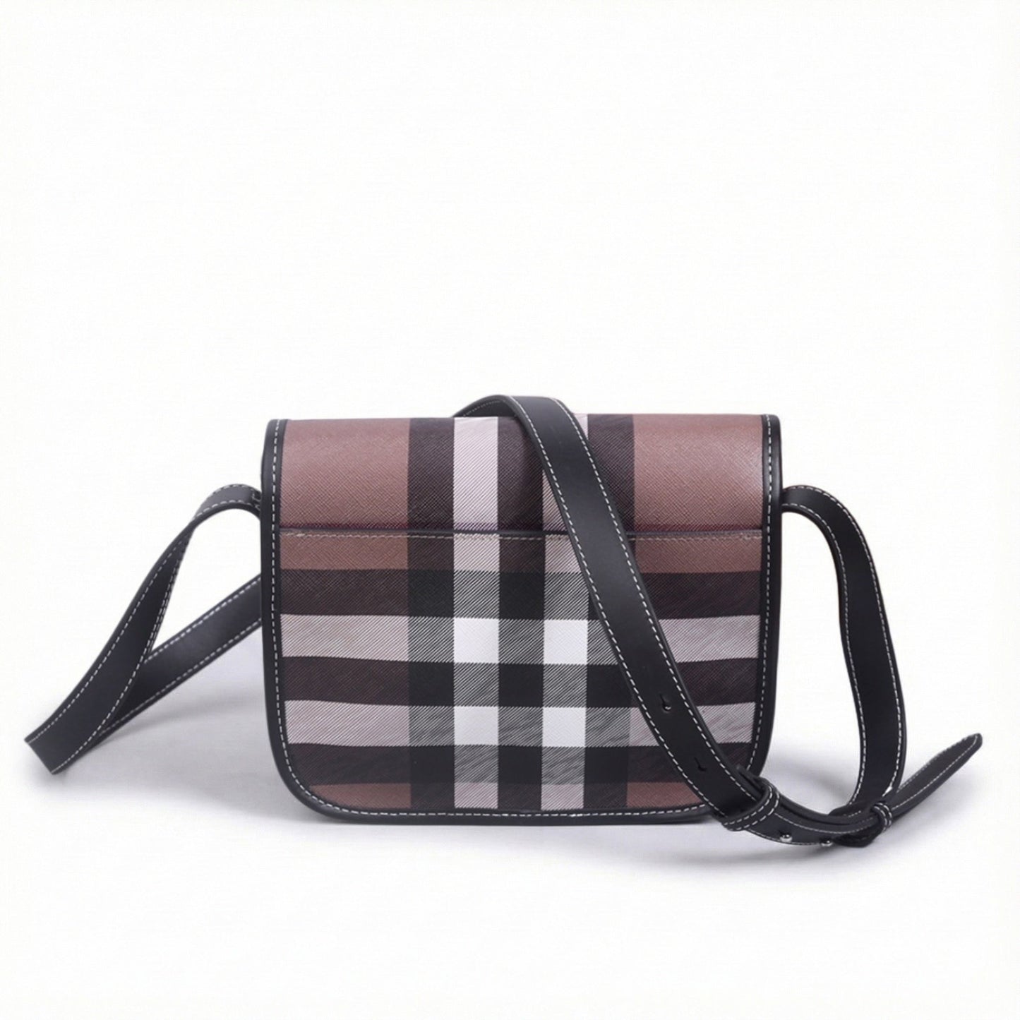 Check Crossbody Messenger Bag