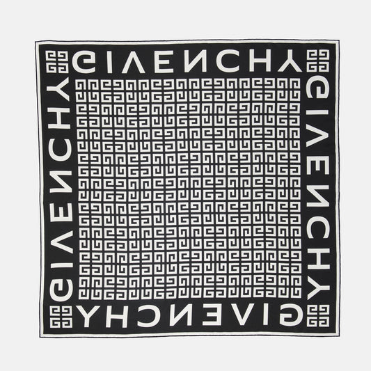 Monogram Border Scarf