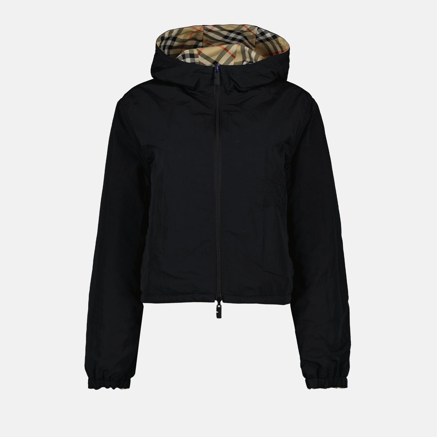 Vintage Check Hooded Jacket