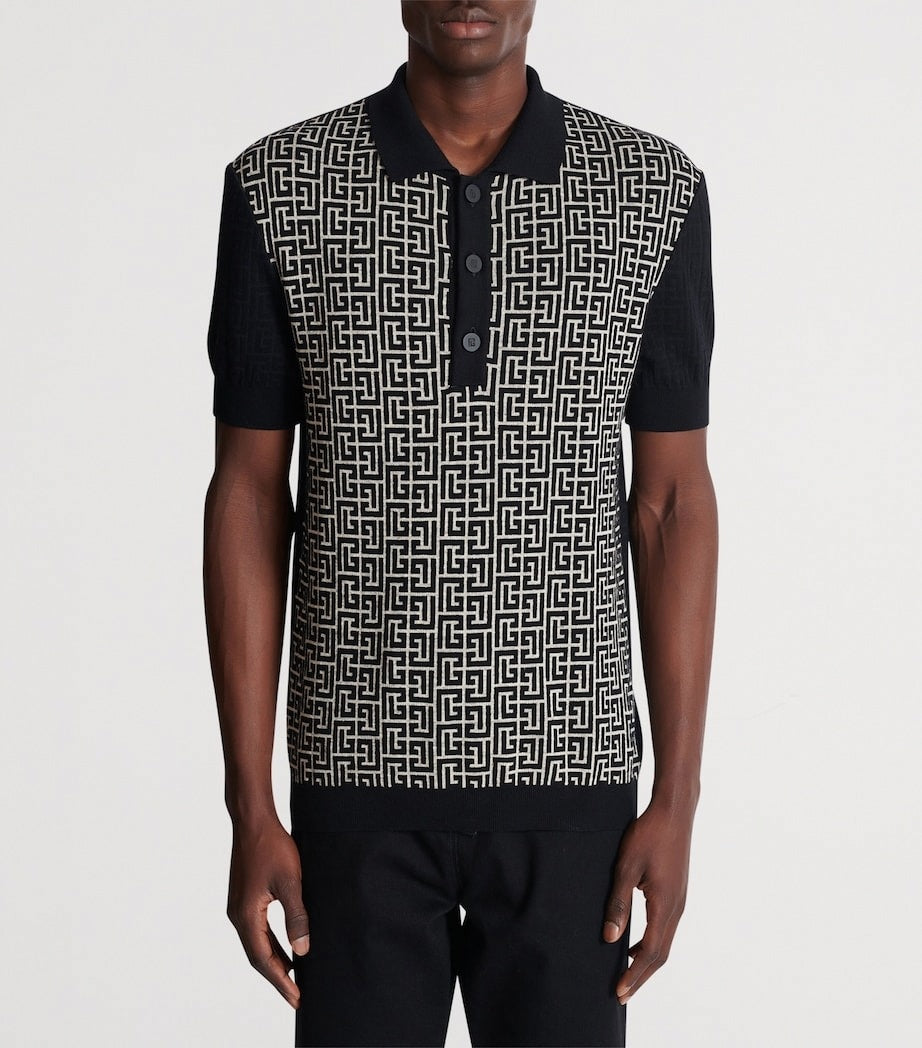 PB Labyrinth Knitted Polo Shirt