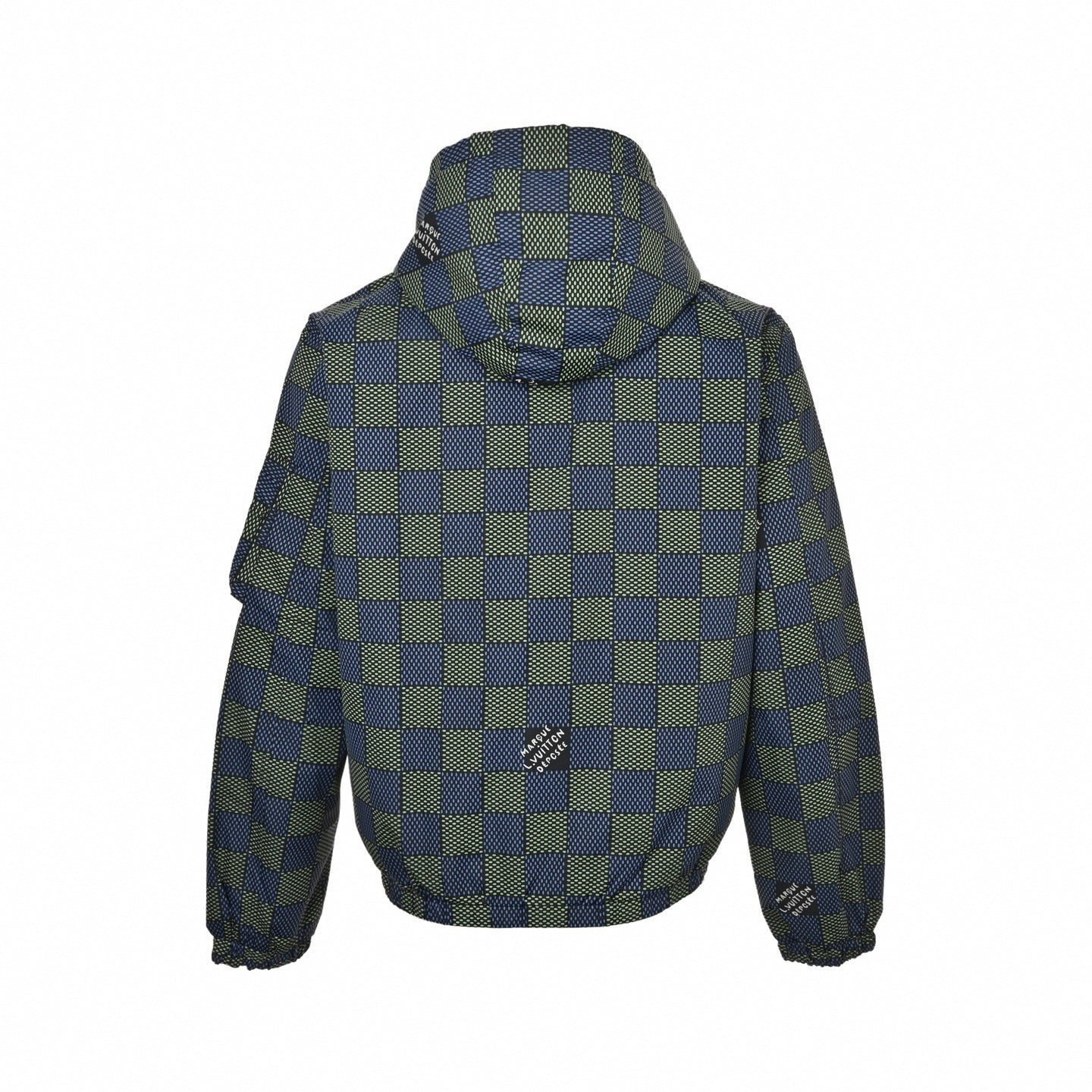 LV Reversible Monogram & Check Hooded Jacket