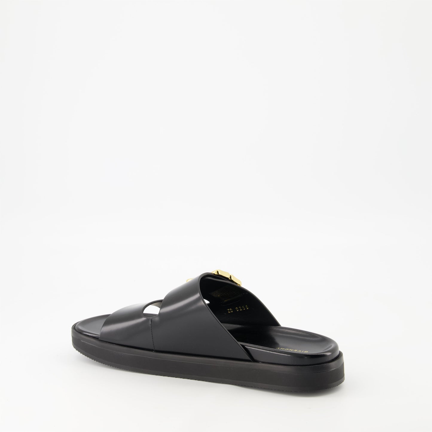 Logo Buckle Slide Sandals