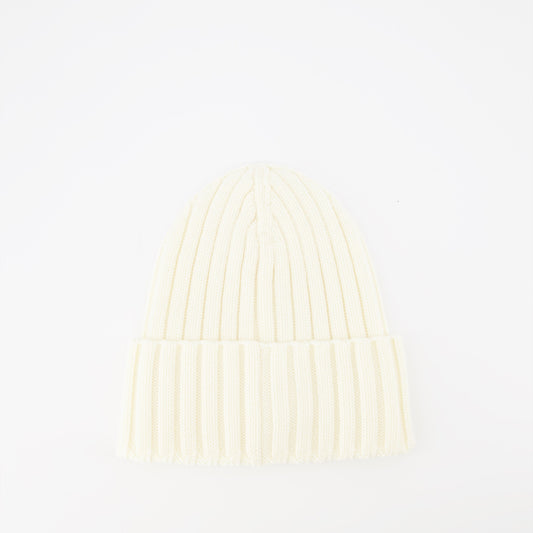 Ribbed Knit Beanie with Logo