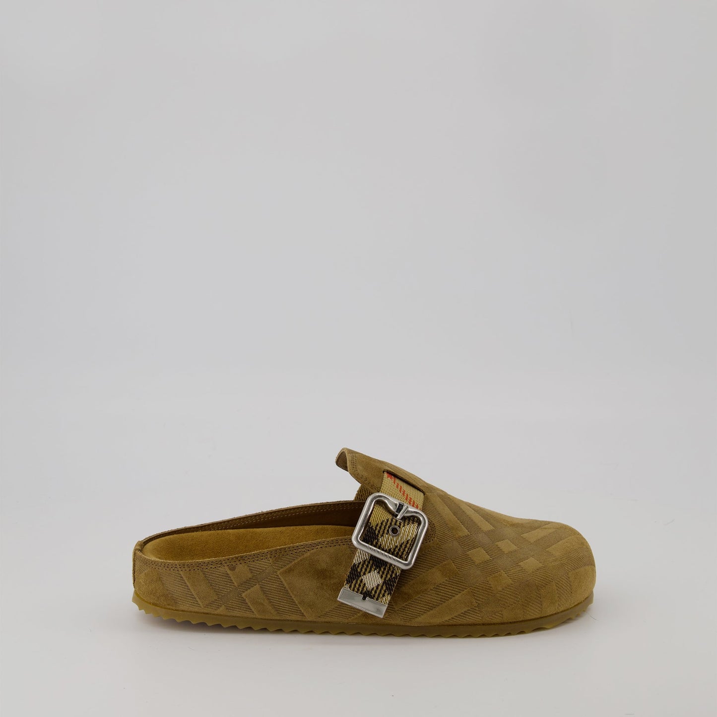 Check Buckle Clogs