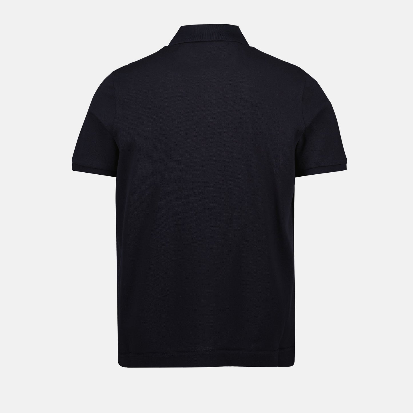Navy Polo with Tonal Logo Patch