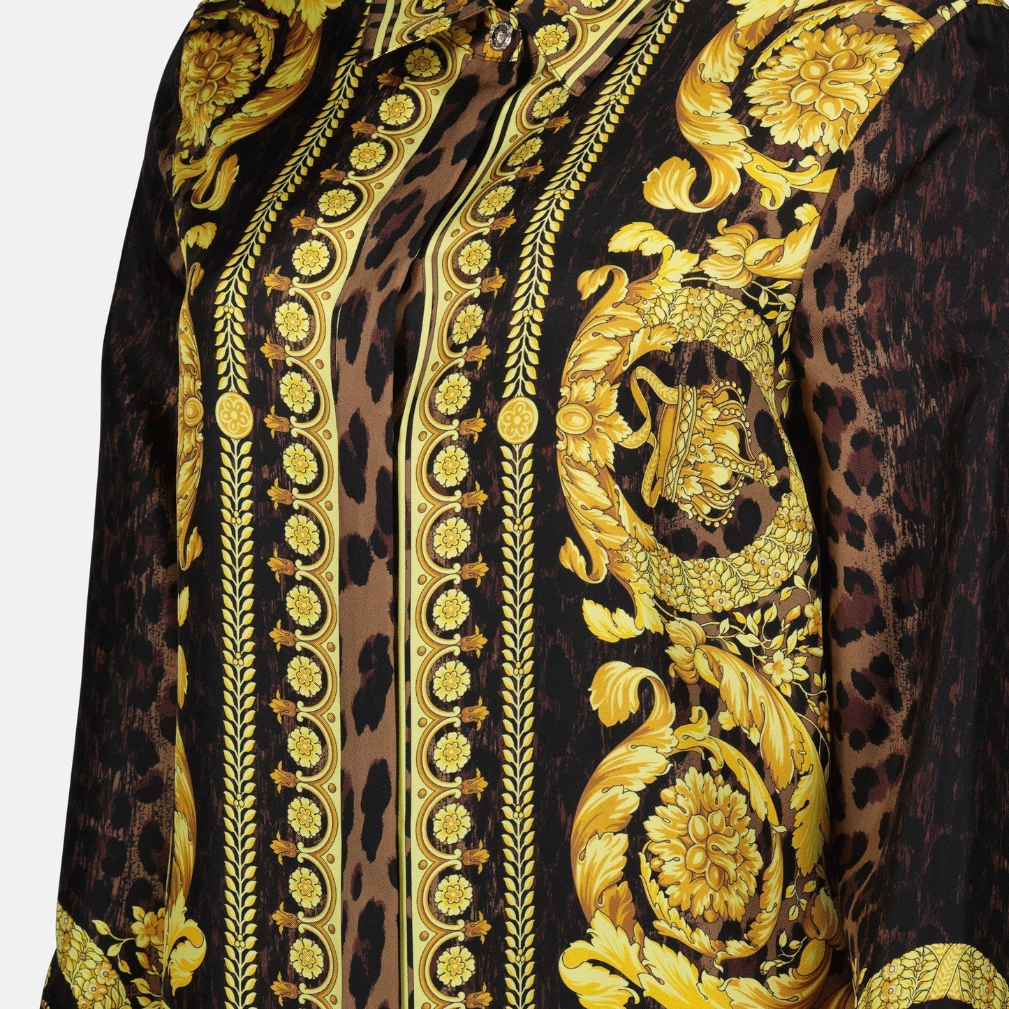 Baroque Silk Shirt-Leopard