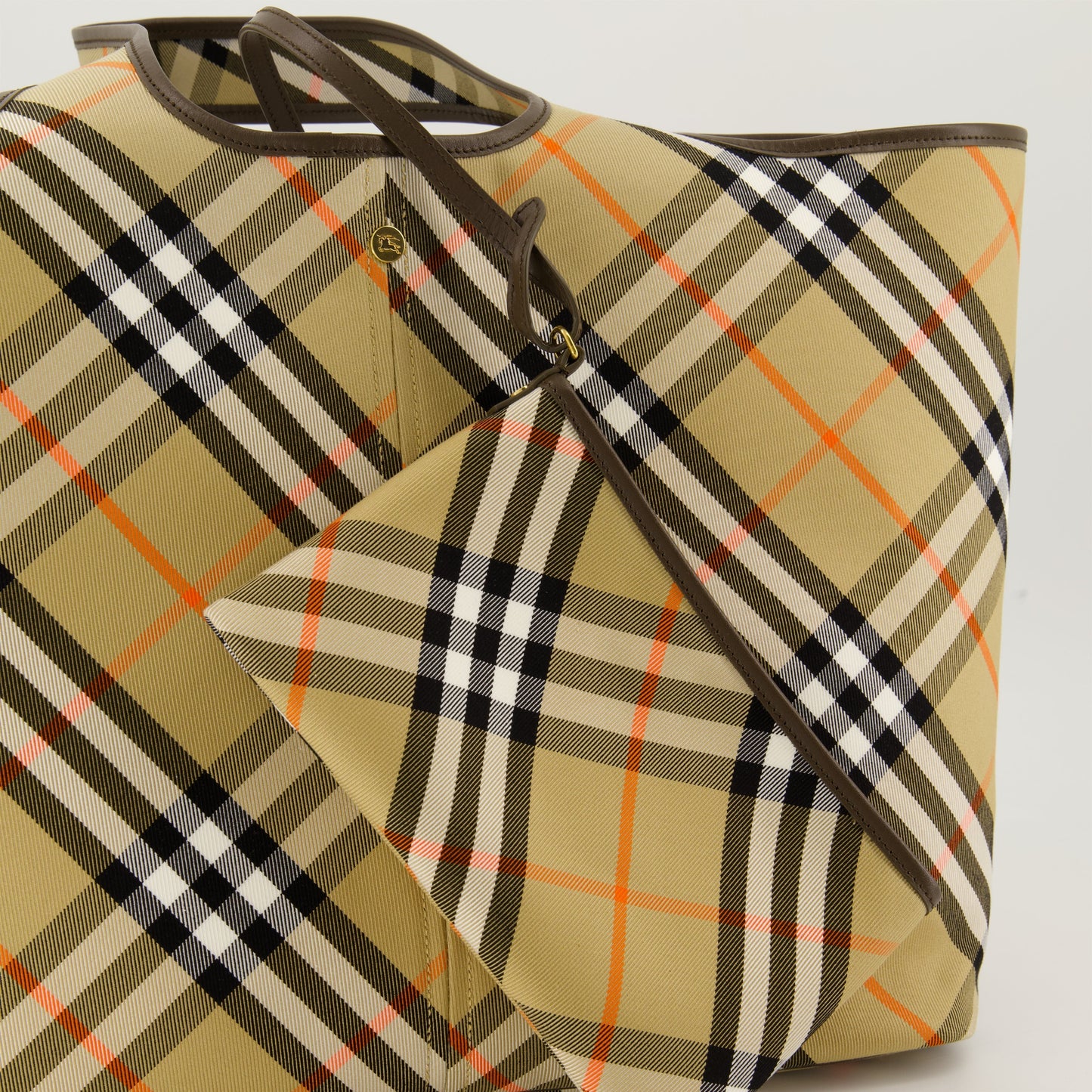Check Canvas Tote Bag