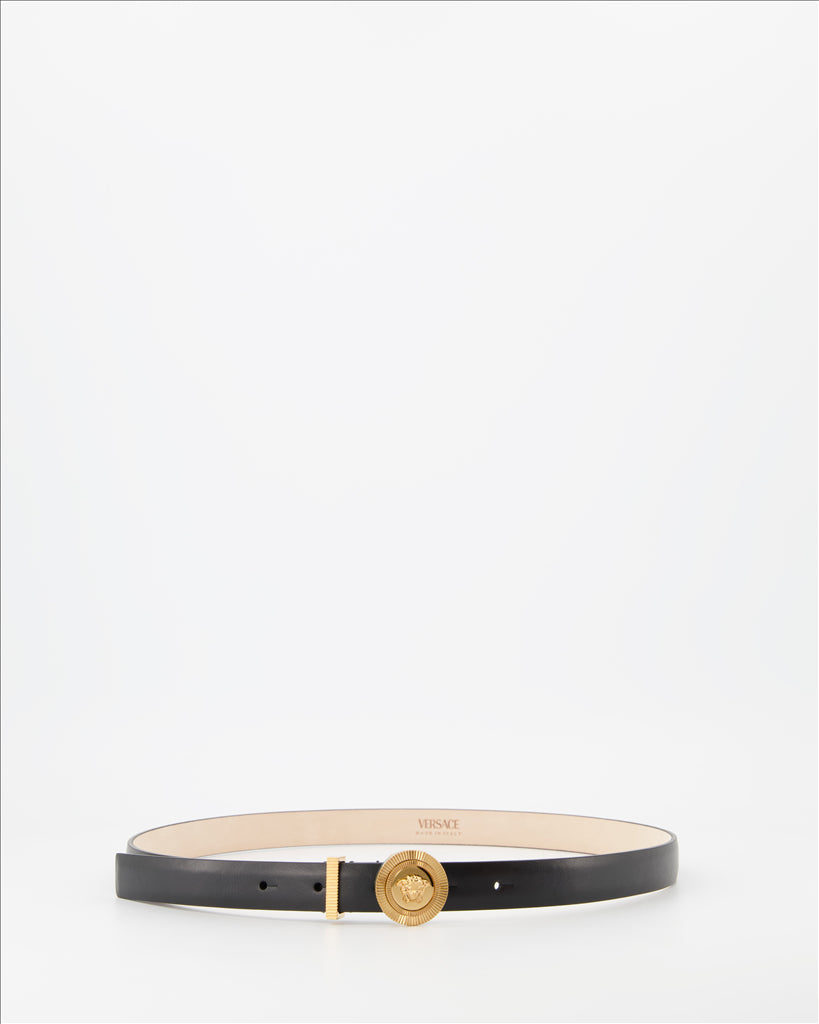 Medusa Head Leather Belt