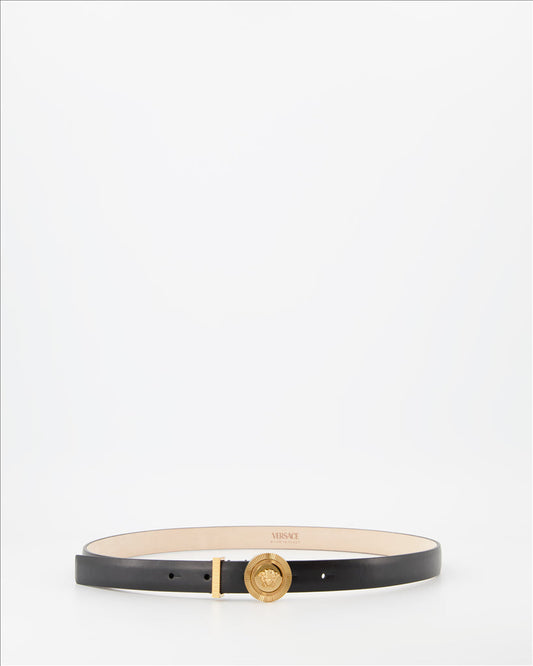 Medusa Head Leather Belt