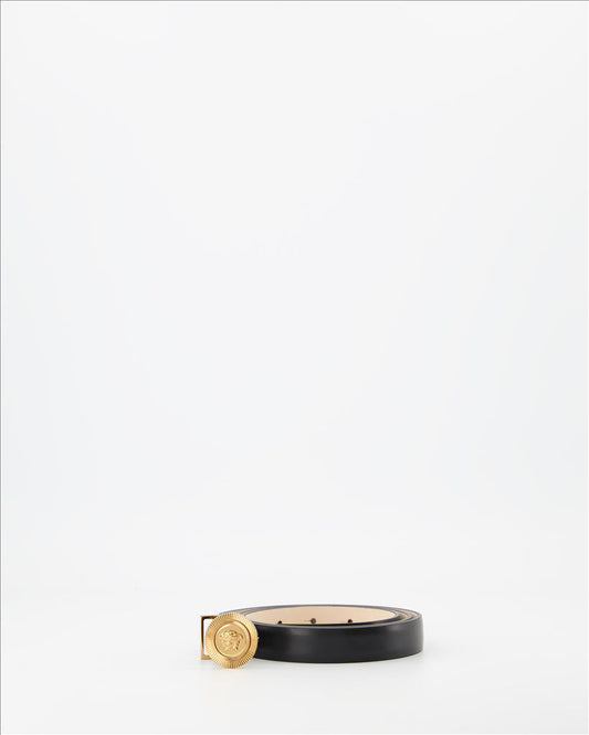 Medusa Head Leather Belt