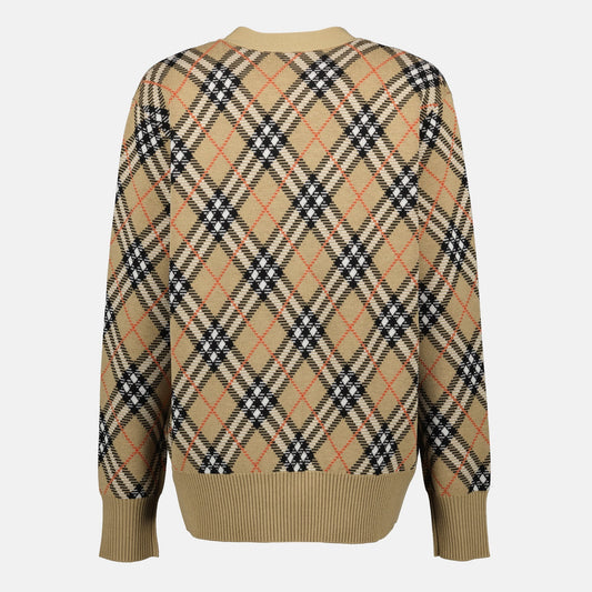 Check Plaid Cardigan