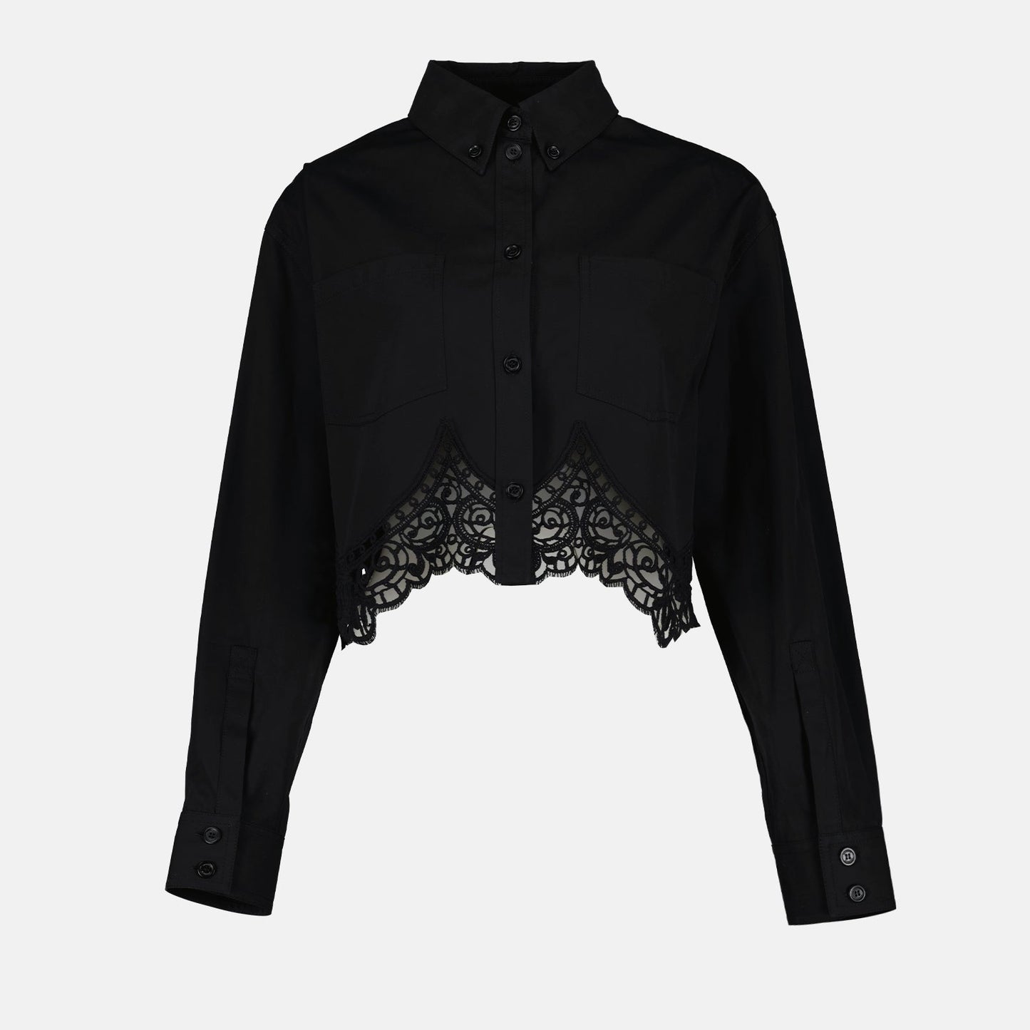 Cropped Lace Shirt