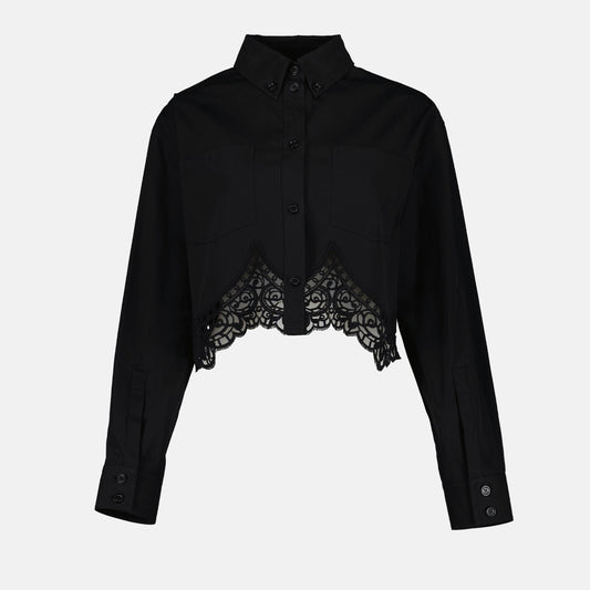 Cropped Lace Shirt