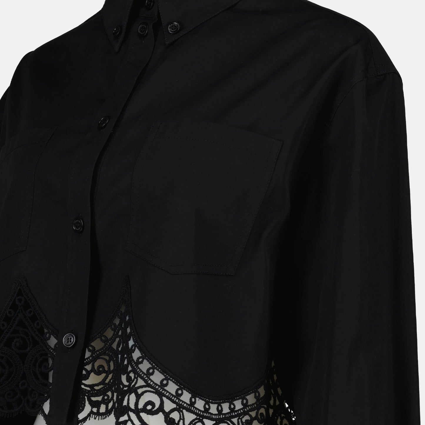 Cropped Lace Shirt