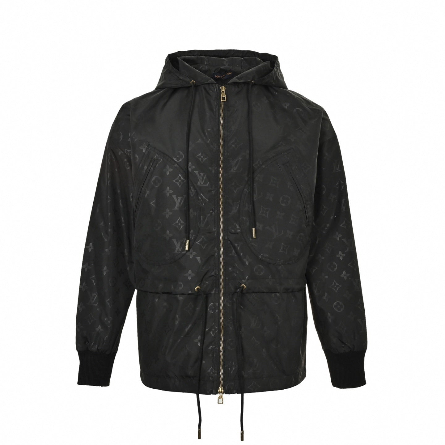 Monogram Hooded Windbreaker – Black Technical Edition