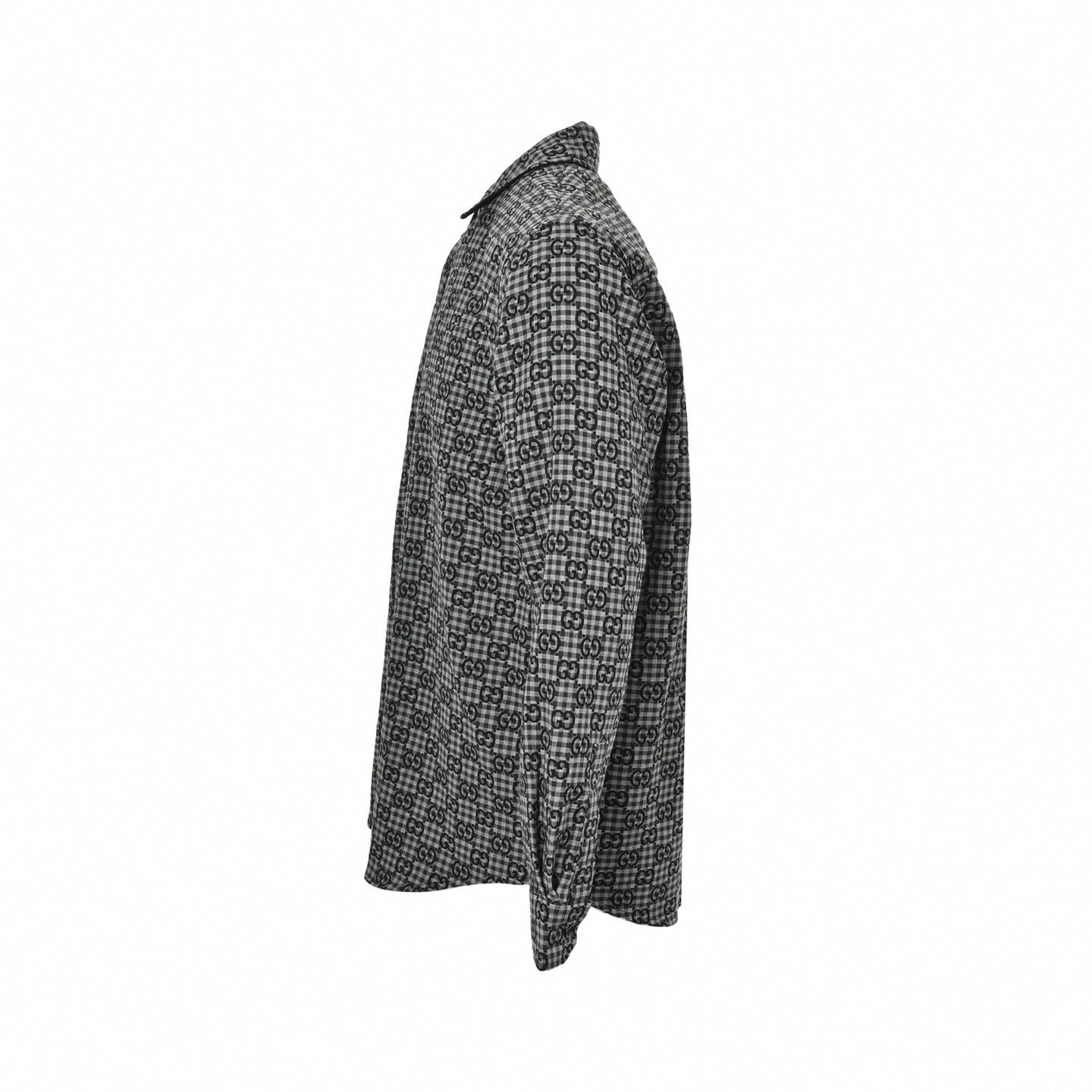 GG Gingham Check Flannel Shirt