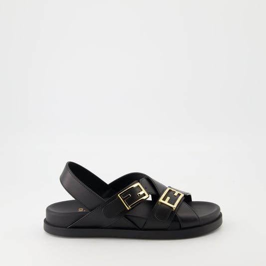 Sandals with Buckle Hardware