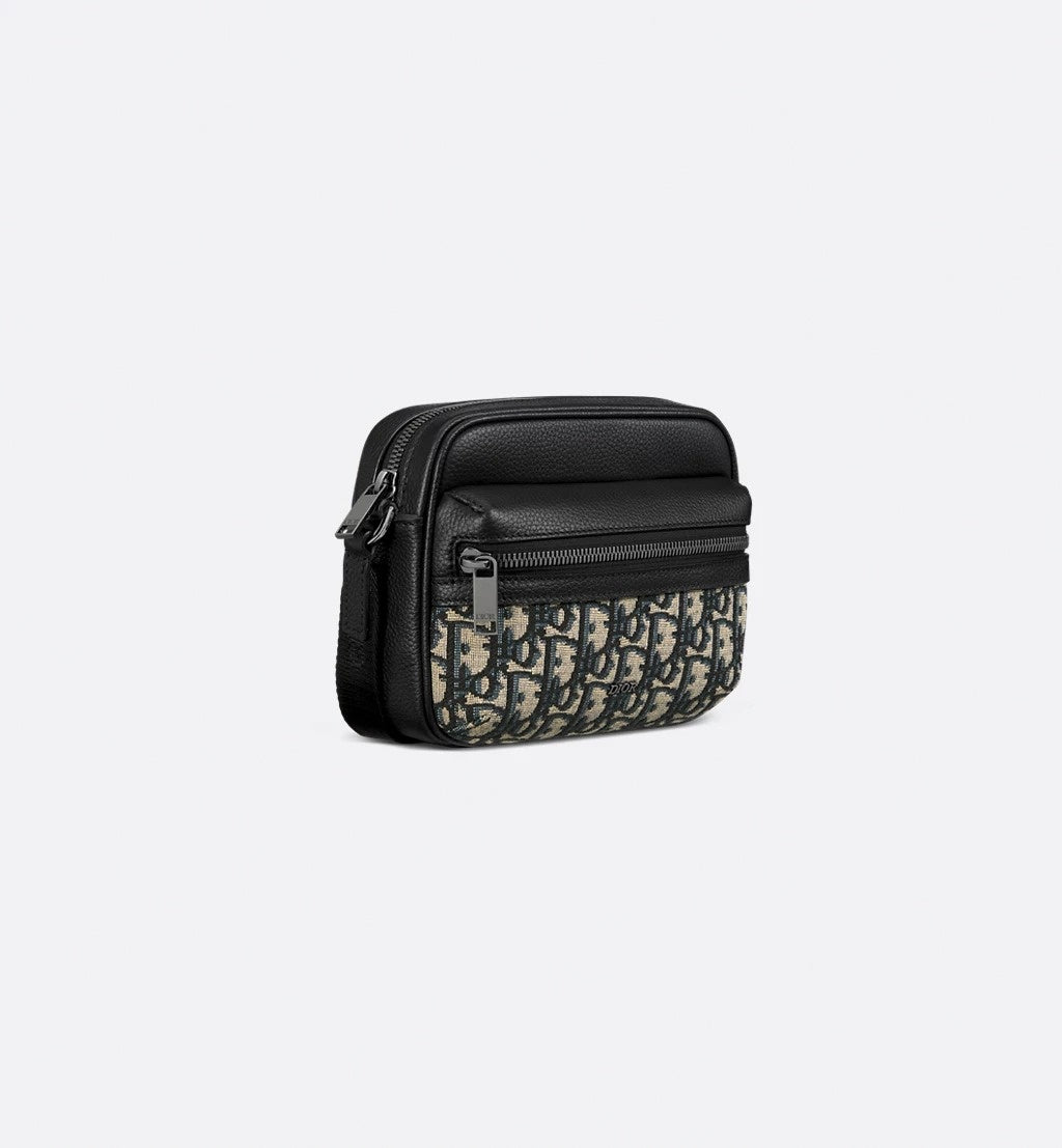 Oblique Canvas & Leather Crossbody Bag
