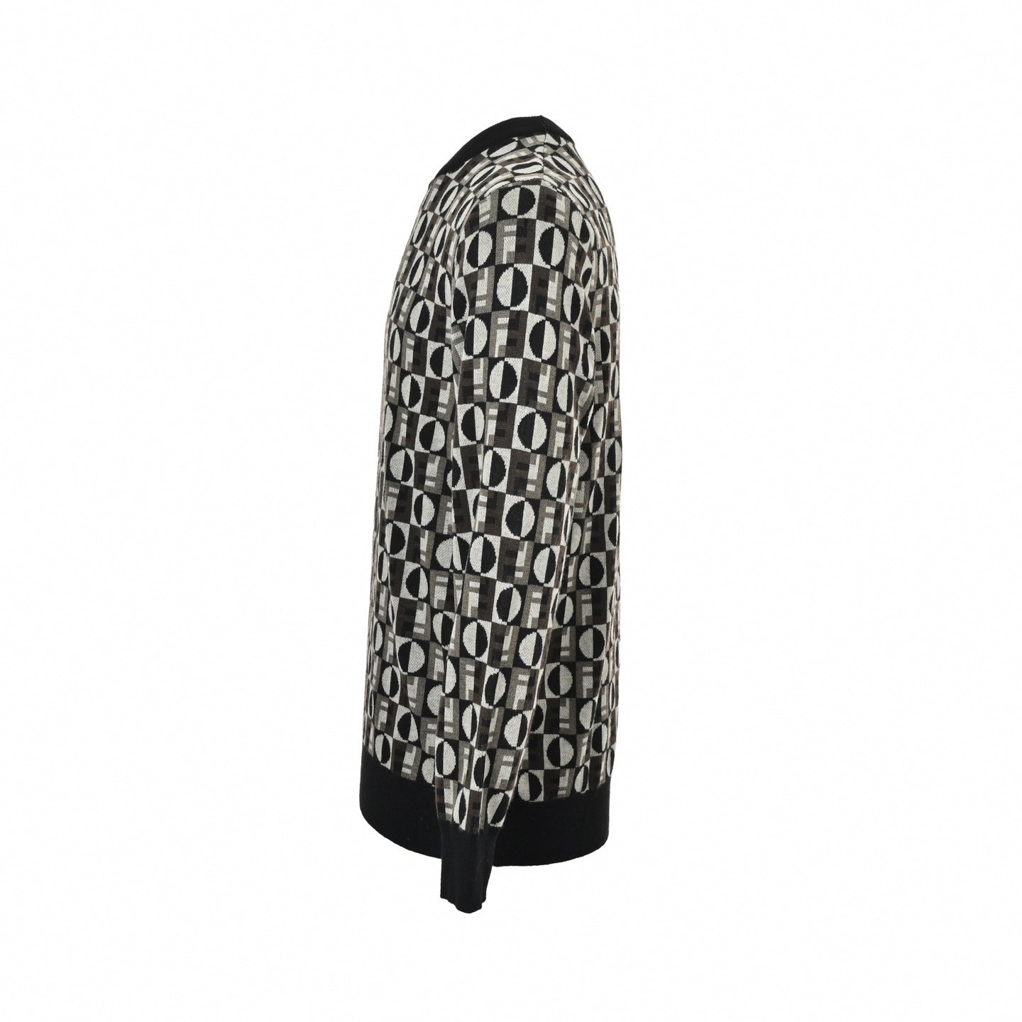 Graphic Jacquard Knit Crewneck