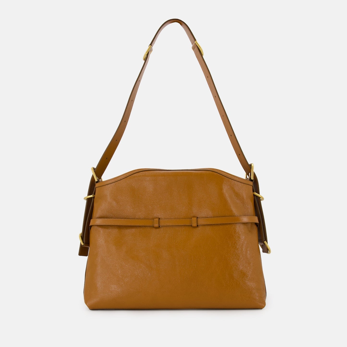 Voyou Brown Leather Shoulder Bag