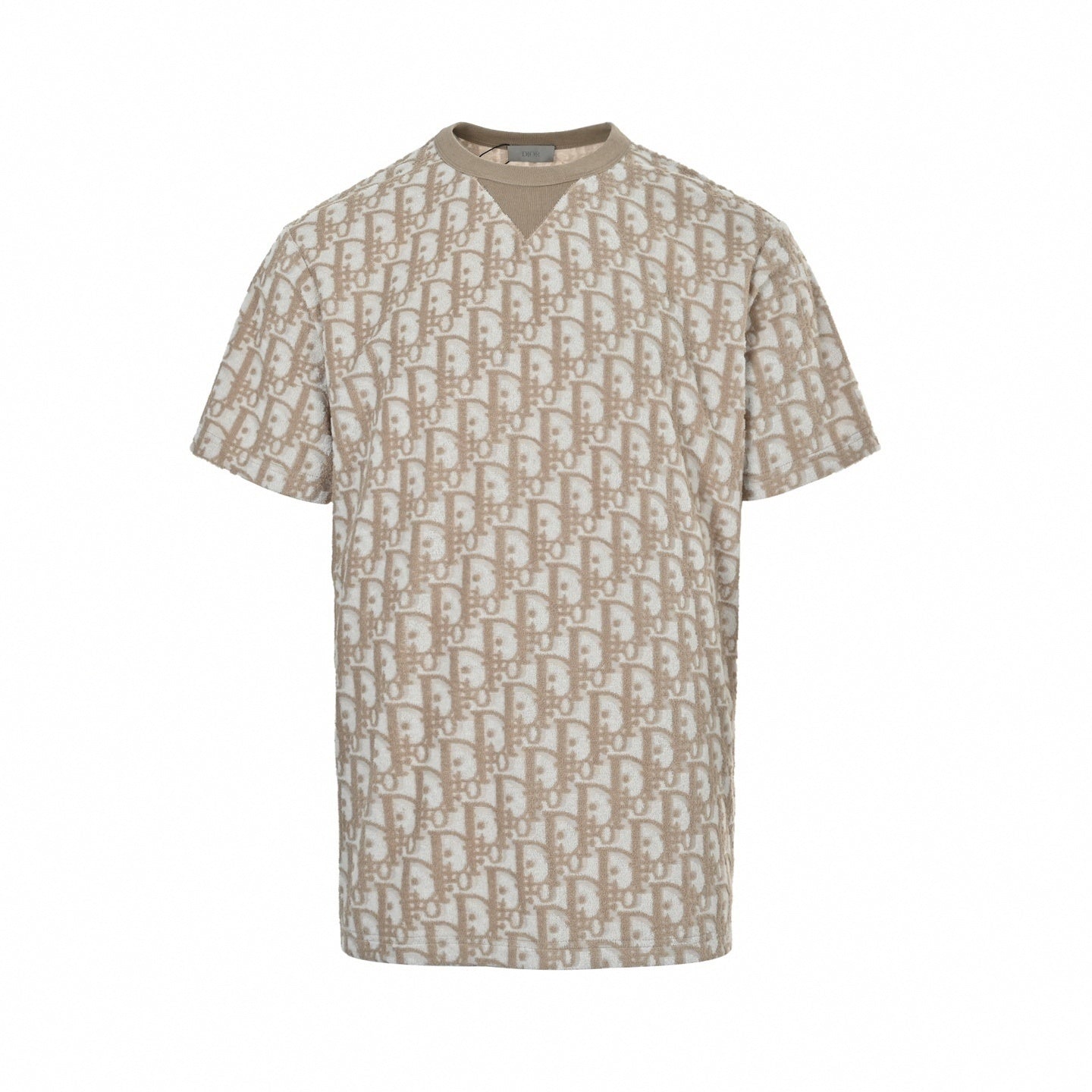 Oblique Monogram Toweling T-Shirt | Beige