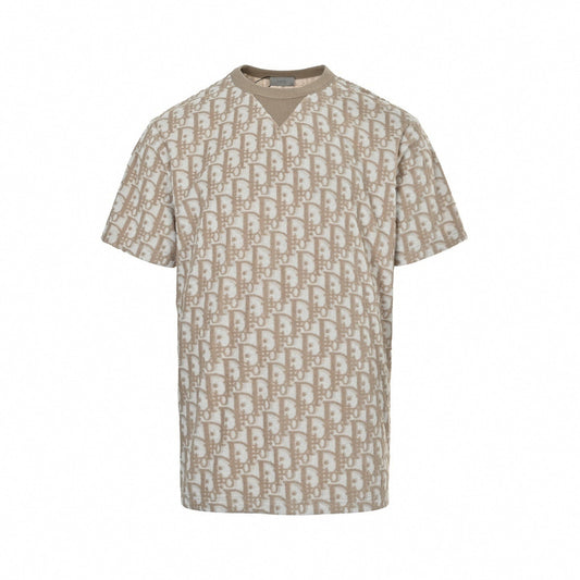 Oblique Monogram Toweling T-Shirt | Beige