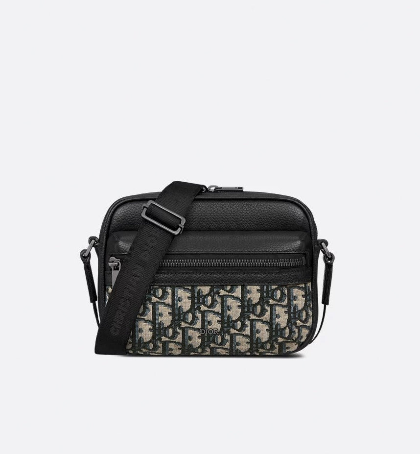 Oblique Canvas & Leather Crossbody Bag